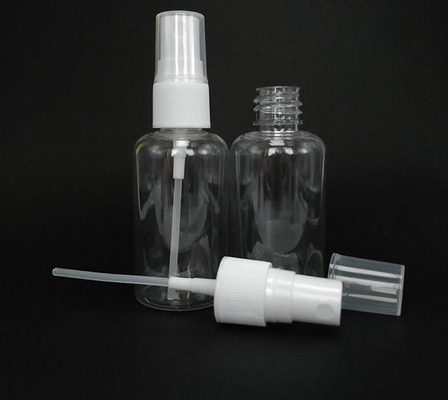 Botella de pulverización de plástico PET de gran capacidad de 100 ml 120 ml 150 ml 200 ml 250 ml 500 ml de color blanco claro ámbar azul envasado cosmético