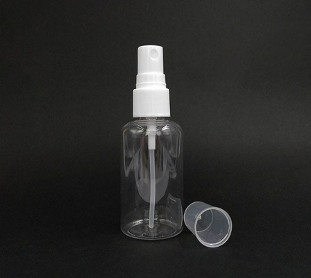 Botella de pulverización de plástico PET de gran capacidad de 100 ml 120 ml 150 ml 200 ml 250 ml 500 ml de color blanco claro ámbar azul envasado cosmético