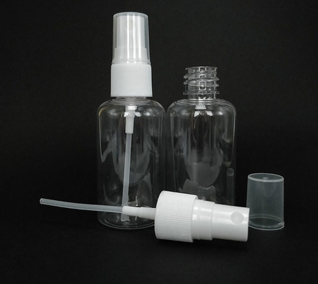 Botella de pulverización de plástico PET de gran capacidad de 100 ml 120 ml 150 ml 200 ml 250 ml 500 ml de color blanco claro ámbar azul envasado cosmético