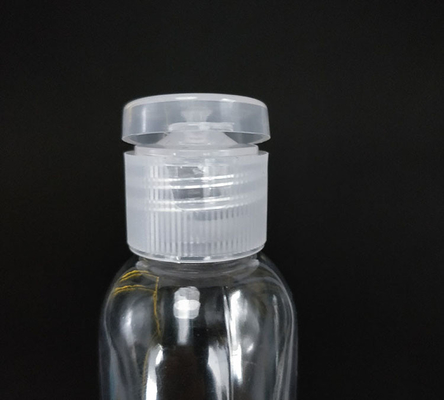 Muestra gratuita Botella de plástico PET transparente con tapa de vuelta Botella vacía con tapa de vuelta Botella de crema con tapa de vuelta con suministro de fábrica