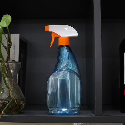Botella de pulverización de gatillo de plástico transparente con embalaje cosmético impreso en pantalla estándar 10000pcs