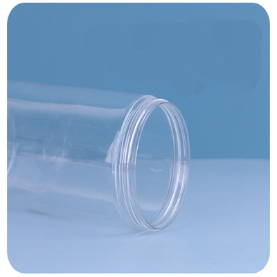 Contenedores de frascos de plástico transparentes de aluminio con tapa de sellado sensible a la presión