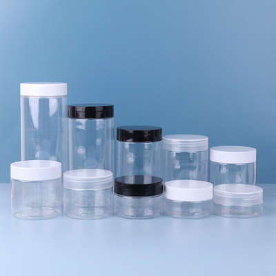 Jarrón de plástico transparente de 16 oz 500ml 700ml 800ml 850ml 1000ml Jarrón de plástico PET marrón