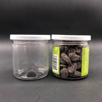 Envases de plástico transparente PET con diámetro 80mm 300# de aluminio