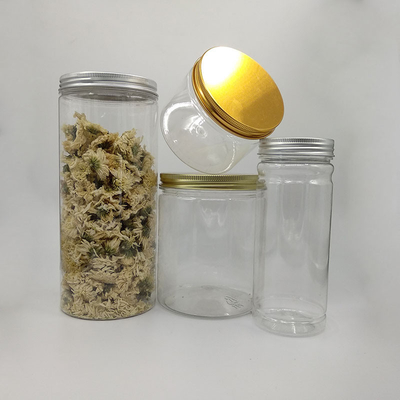 Contenedor de PET de grado alimenticio Jarrones de plástico para frijoles Nueces con tapa de tornillo 250 ml