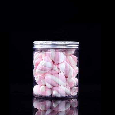 Contenedores de plástico transparente Logotipo personalizable 2 oz-8 oz Capacidad con tapa de aluminio