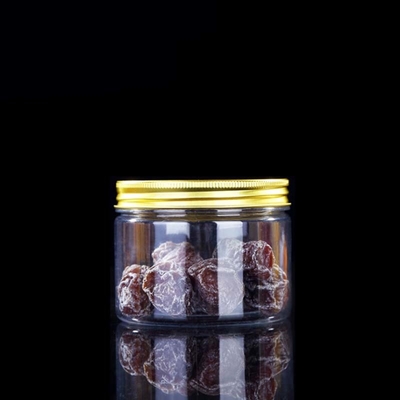 Envases cosméticos de 30g 50g de PET envasado en plástico contenedor vacío Crema negra Jar con tapas de plástico