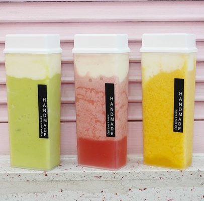 Jarrones de té de burbujas modernos aislados con mango Proof de fugas Diseño 120ml 250ml 350ml 500ml