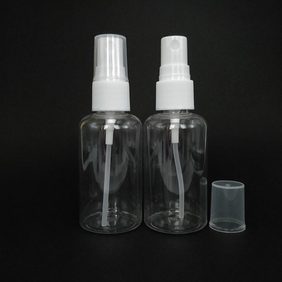 Botellas de spray de plástico PET redondas clásicas Superficie lisa Varias capacidades para uso diario