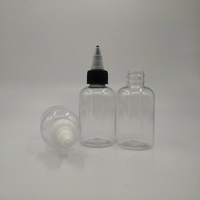 Botellas de plástico con tapa de tornillo transparente personalizada Almacenamiento de líquidos Varias capacidades