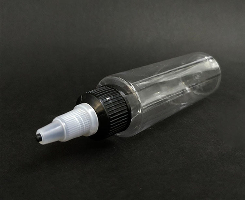 Botellas de plástico con tapa de tornillo transparente personalizada Almacenamiento de líquidos Varias capacidades