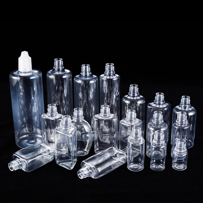 Botellas de goteo de vidrio de vidrio personalizables en varios tamaños Diseño negro transparente