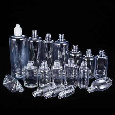 Botellas de goteo de vidrio de vidrio personalizables en varios tamaños Diseño negro transparente