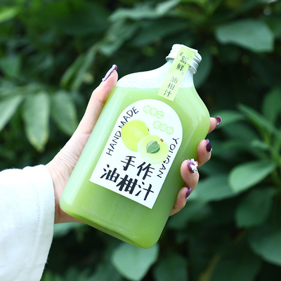 Botellas de té de leche de 500 ml con mango y capacidad de 120 ml