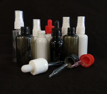 Botellas redondas de spray de PET Diseño transparente duradero Varias opciones de capacidad