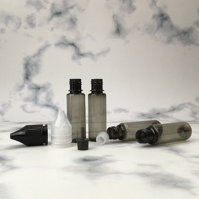 Impresión a medida Botellas de PET transparentes e líquidas con tapa de tornillo a prueba de niños