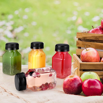 Botellas modernas de té de leche transparente con asas de color personalizable Varias capacidades