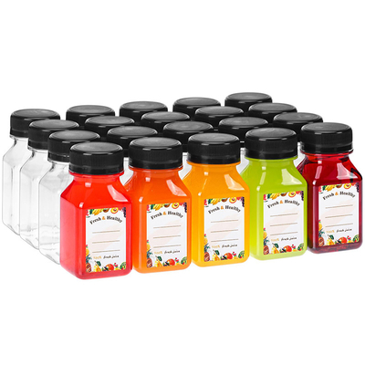 Botellas modernas de té de leche transparente con asas de color personalizable Varias capacidades