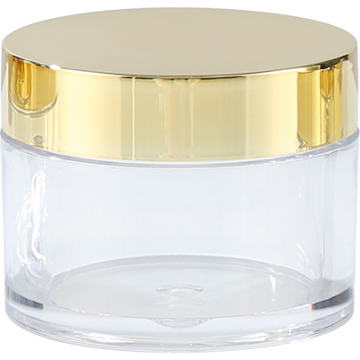 Logotipo personalizado Jar cosmético con superficie lisa Transparente Color personalizado Presión sensible