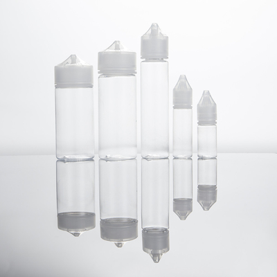 Botellas de logotipo personalizado para líquido E botella de líquido transparente con tapa de tornillo Contenedor de jugo de vape