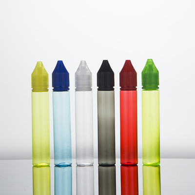 E Botella de PET líquida Cuello a prueba de niños 10ml-100ml Custom E Botella de impresión de pantalla líquida