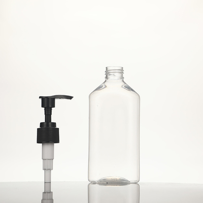 Botellas de loción de 250 ml, 300 ml y 500 ml sin petróleo con tapa electroplada UV