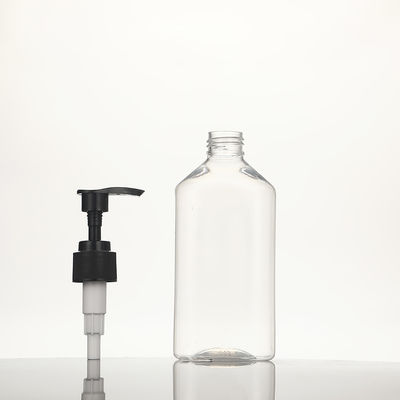 Impresión en pantalla Botellas de loción de plástico construidas con contenedores de cuerpo de PET y cuello de PET para necesidades de envasado cosmético para el cuidado de la piel