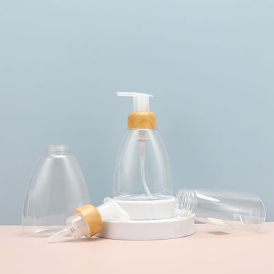 Impresión en pantalla Botellas de loción de plástico construidas con contenedores de cuerpo de PET y cuello de PET para necesidades de envasado cosmético para el cuidado de la piel