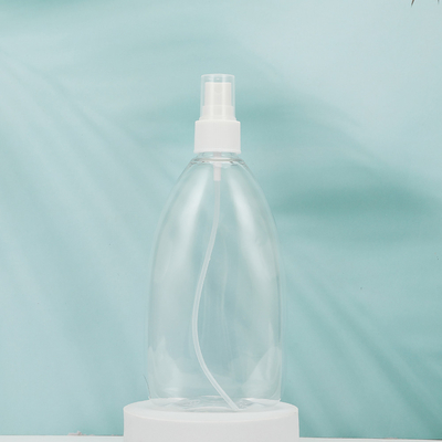 Botellas de loción PMMA redondas claras 250 ml 300 ml 500 ml Muestra proporcionada Blanco/Solicitud del cliente
