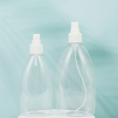 Botellas de loción PMMA redondas claras 250 ml 300 ml 500 ml Muestra proporcionada Blanco/Solicitud del cliente