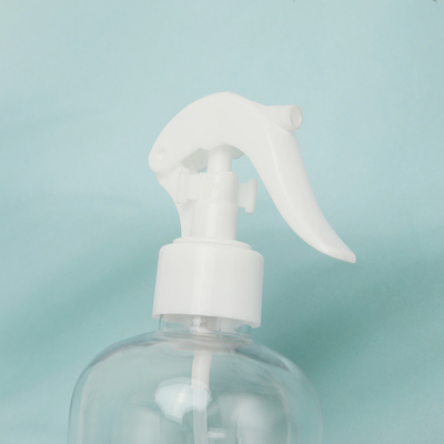 Botellas de loción de plástico transparente con tapa blanca y collar electroplacado UV