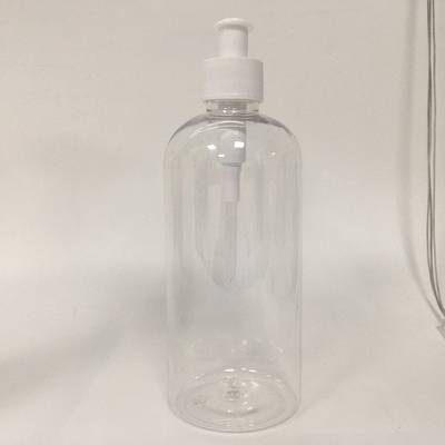 Botella de bomba PETG 20/410 Especificación para champú de cosméticos - Diseño de logotipo personalizable