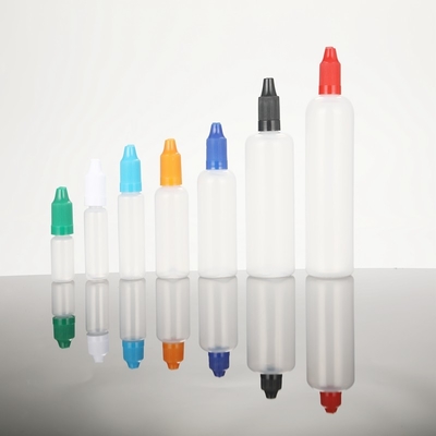 Botellas de PET con tapa de tornillo E líquido con logotipo personalizado Cuello a prueba de niños Colores de impresión personalizables