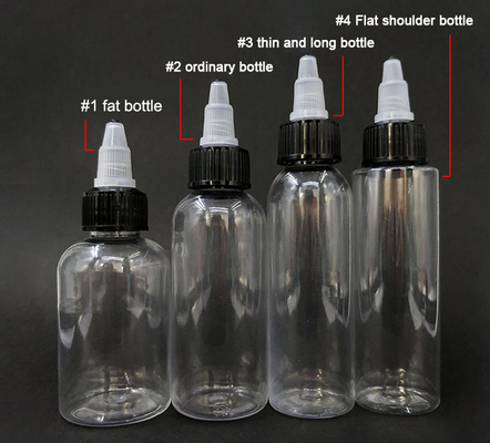 Botellas de plástico de punta de tornillo personalizadas con múltiples capacidades para almacenamiento de líquidos