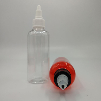 Botellas de plástico transparente con tapa de tornillo de 15 ml a 100 ml de capacidad para sello personalizado