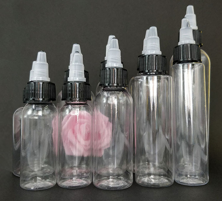 Botellas de embalaje líquido de 15 ml a 100 ml con punta de tornillo en diferentes capacidades y estilos