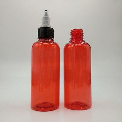 Botellas de plástico de punta de tornillo de colores personalizados con sellado seguro para almacenamiento duradero