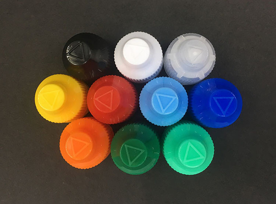 Botellas de vidrio negro transparente y de goteo para líquidos con tapa de tornillo personalizables