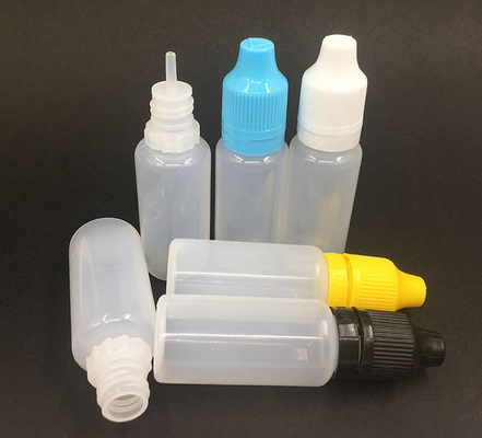 Botellas de vidrio negro transparente y de goteo para líquidos con tapa de tornillo personalizables