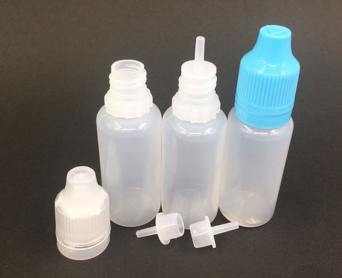 Botellas de vidrio negro transparente y de goteo para líquidos con tapa de tornillo personalizables