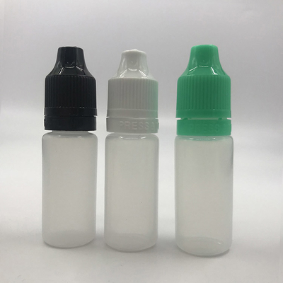 Botellas de gotero transparentes negras personalizadas de 10 ml a 120 ml de superficie lisa para almacenamiento de líquidos