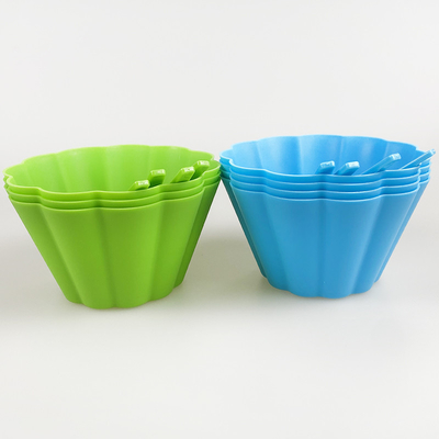 Botellas de té de leche de plástico aislado con mango conveniente