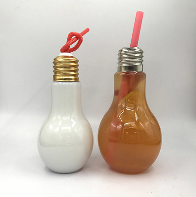 Botellas de té de leche de plástico a prueba de fugas con tornillo en la tapa 500 ml Capacidad Cuadrada Forma redonda 0,5 kg Peso de la manija
