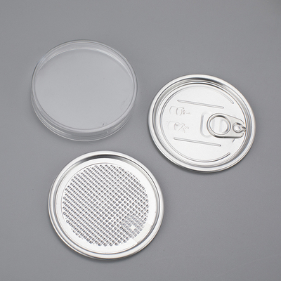 Contenedores de frascos impresos a medida con tapa de aluminio sellada por papel sensible a la presión