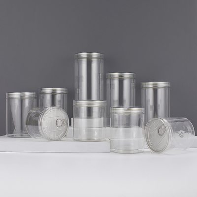 Contenedores de frascos impresos a medida con tapa de aluminio sellada por papel sensible a la presión