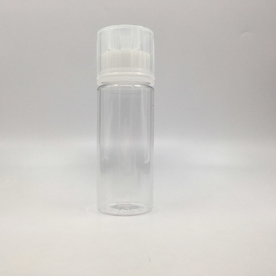 A prueba de niños transparente E botella de líquido tapa de tornillo Sellado 10ml-100ml Capacidad