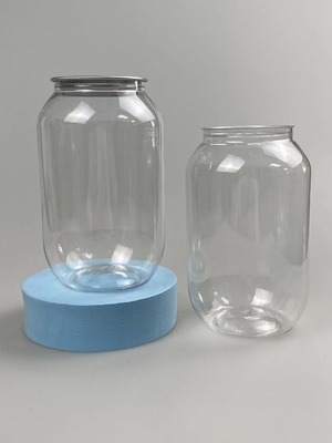 Logotipo personalizado Jar cosmético de plástico con sellado de junta sensible a la presión