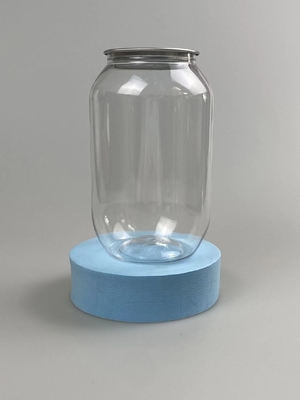 Logotipo personalizado Jar cosmético de plástico con sellado de junta sensible a la presión