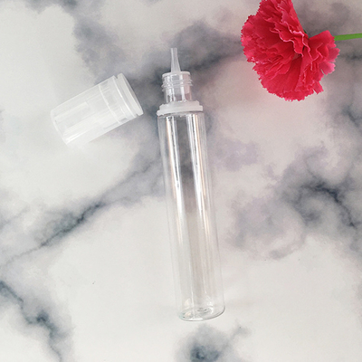 Botellas de líquido de 10 ml 15 ml 30 ml 60 ml 80 ml 100 ml con tapa de tornillo transparente con forma redonda