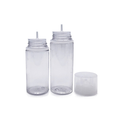 Botella redonda de PET E con tapa de tornillo a prueba de niños Logotipo personalizado Varias capacidades disponibles